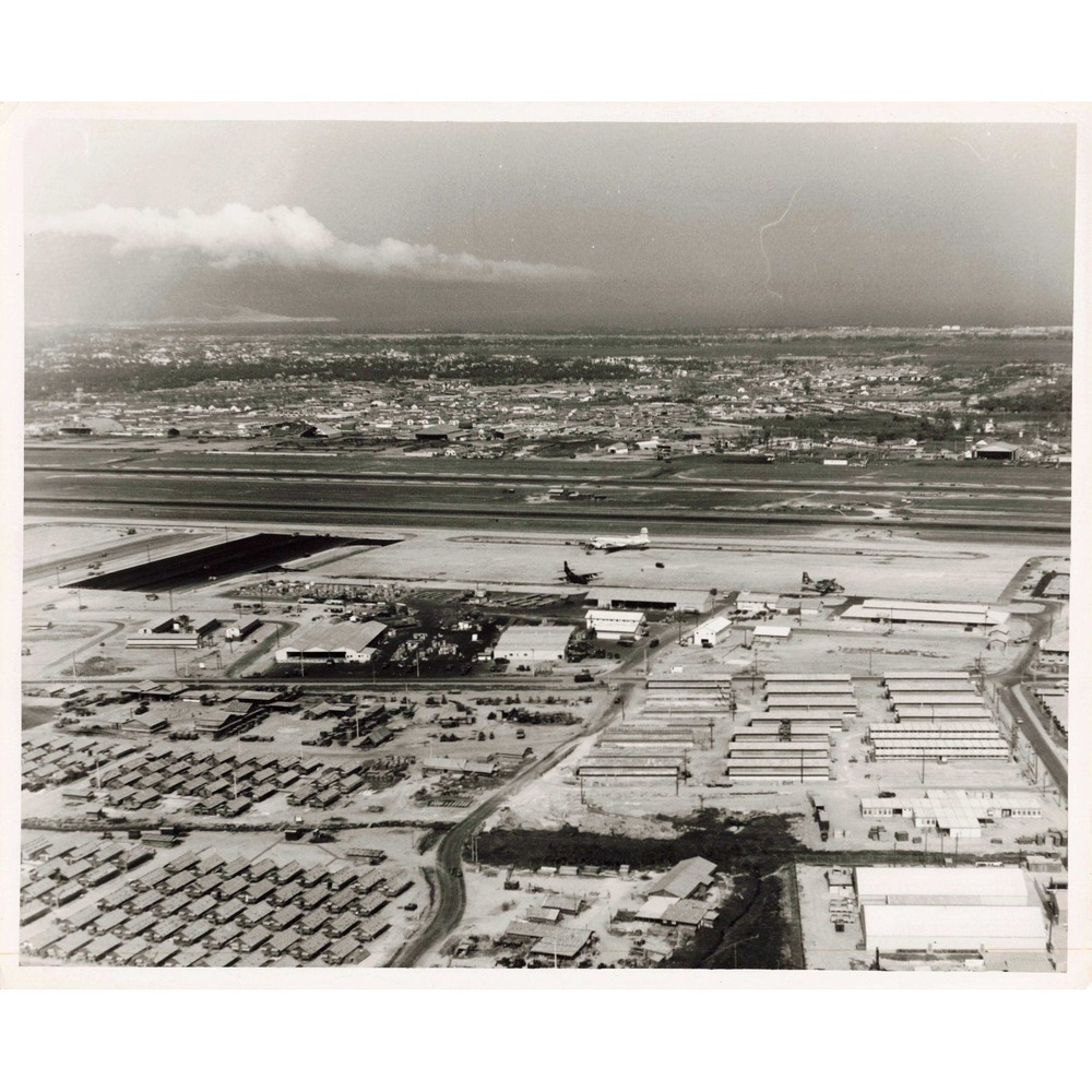 Vintage 1969 US Air Force Aerial Photo Det 7 600th Photo Sq Military Airfield